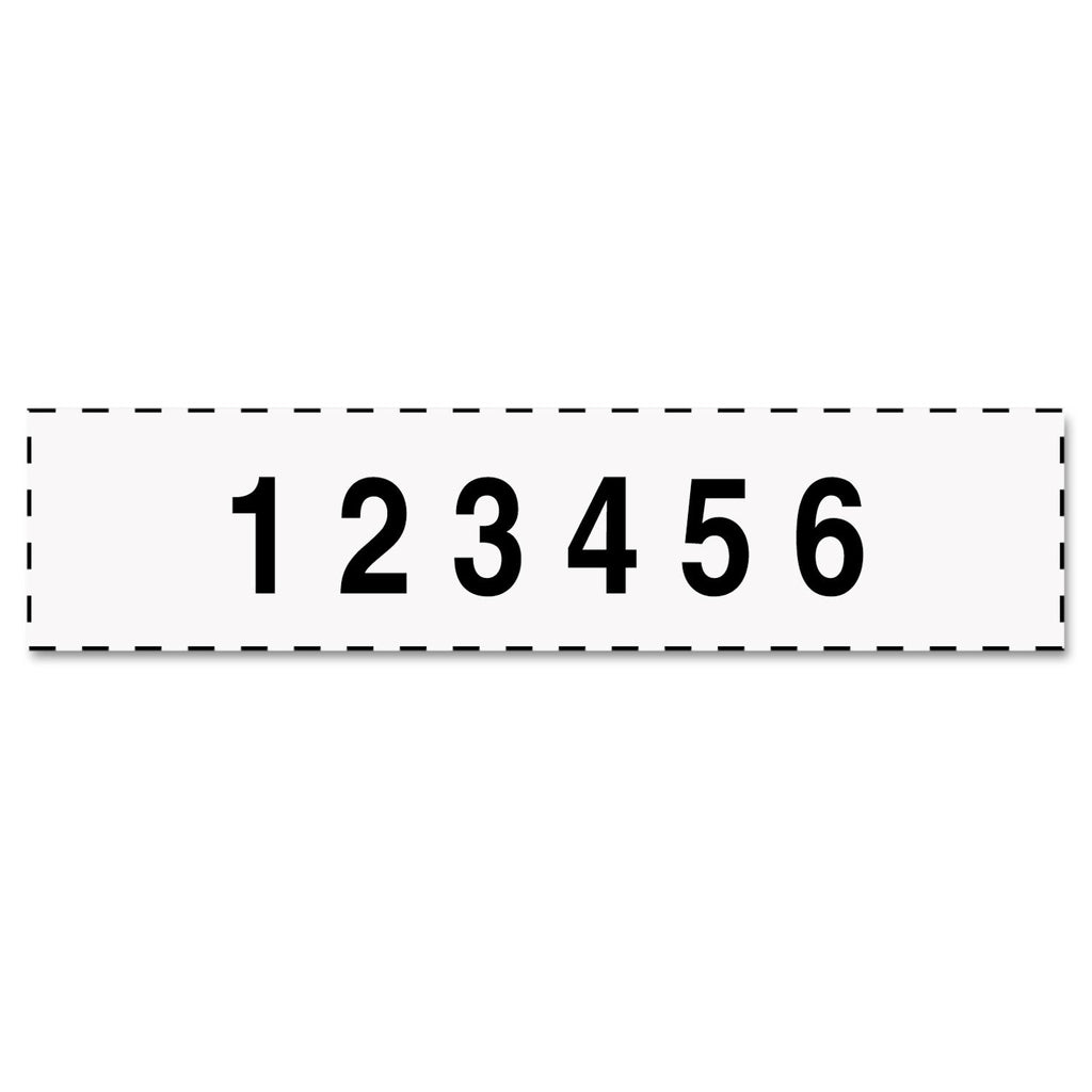 Trodat Professional Self-Inking Numberer, Six Bands/Digits, Type Size: 1 1/2, Black