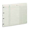 Wilson Jones Accounting Sheets, 9.25 x 11.88, Green, Loose Sheet, 100/Pack