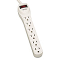 Tripp Lite Protect It! Home Computer Surge Protector, 6 AC Outlets, 2 ft Cord, 180 J, Light Gray