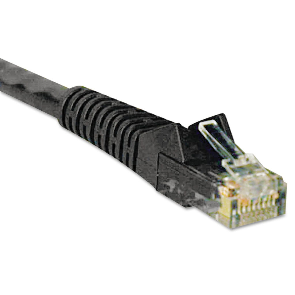 Tripp Lite CAT6 Gigabit Snagless Molded Patch Cable, 1 ft, Black