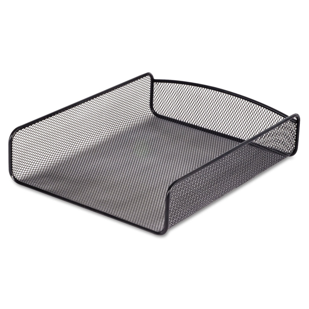 Safco Onyx Desk Tray, 1 Section, Letter Size Files, 9.25" x 11.75" x 2.5", Black