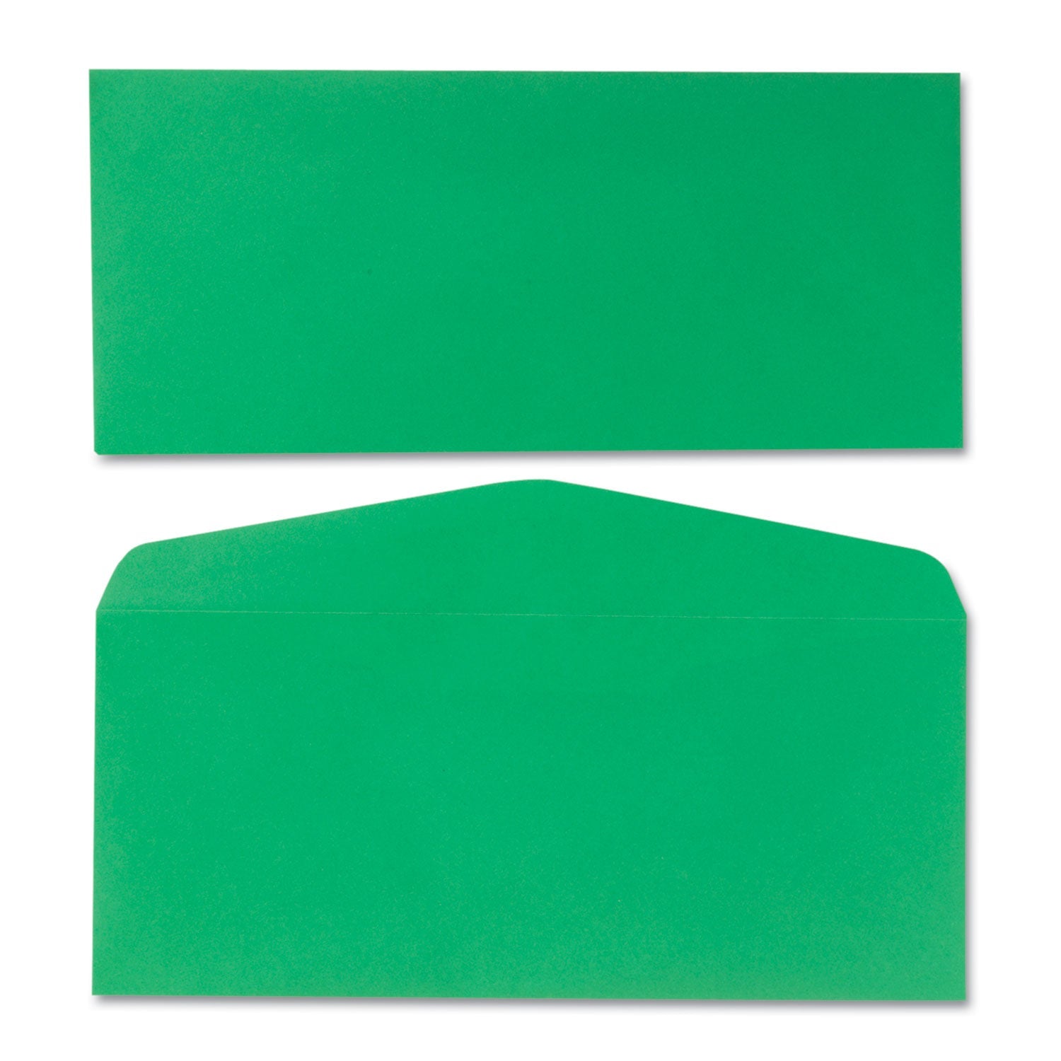 Quality Park Colored Envelope, #10, Commercial Flap, Gummed Closure, 4.13 x 9.5, Green, 25/Pack