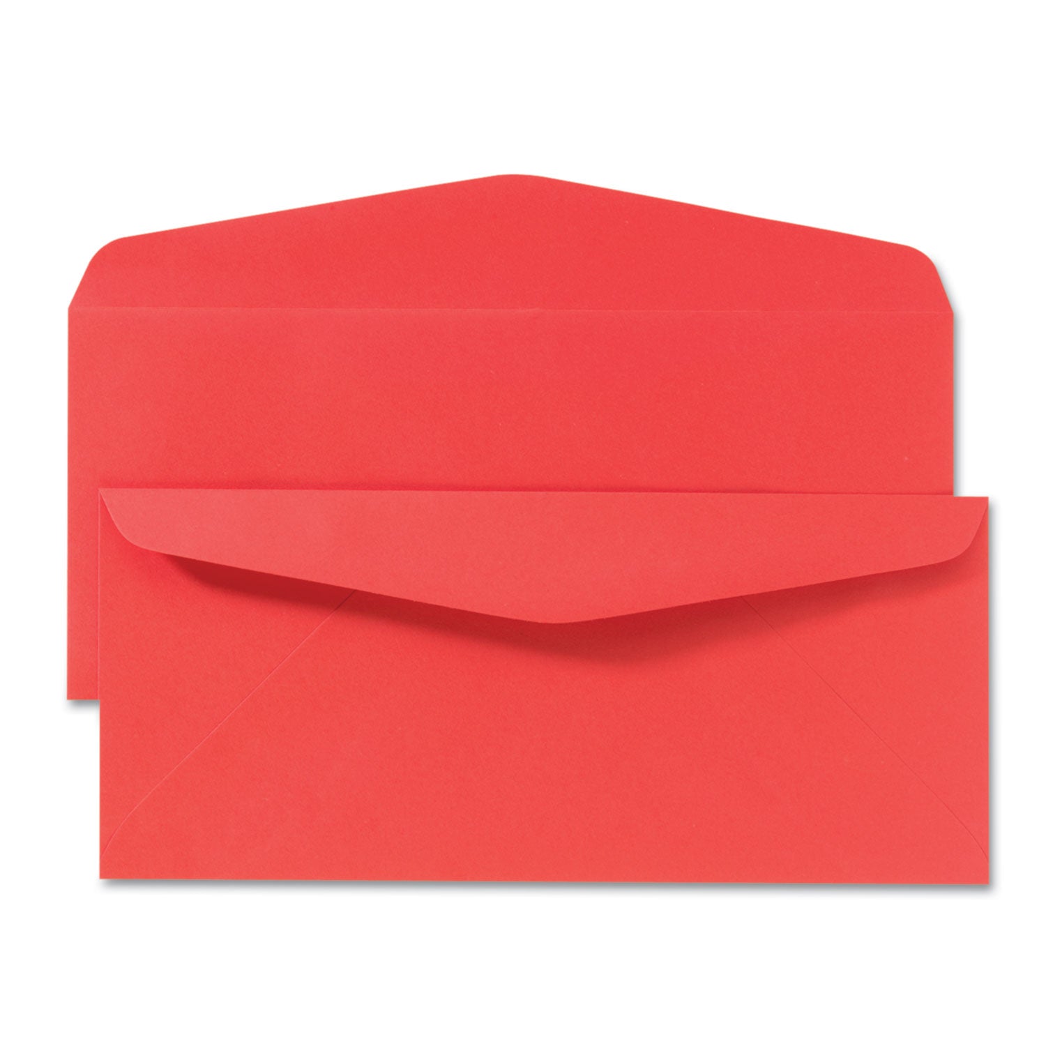 Quality Park Colored Envelope, #10, Commercial Flap, Gummed Closure, 4.13 x 9.5, Red, 25/Pack