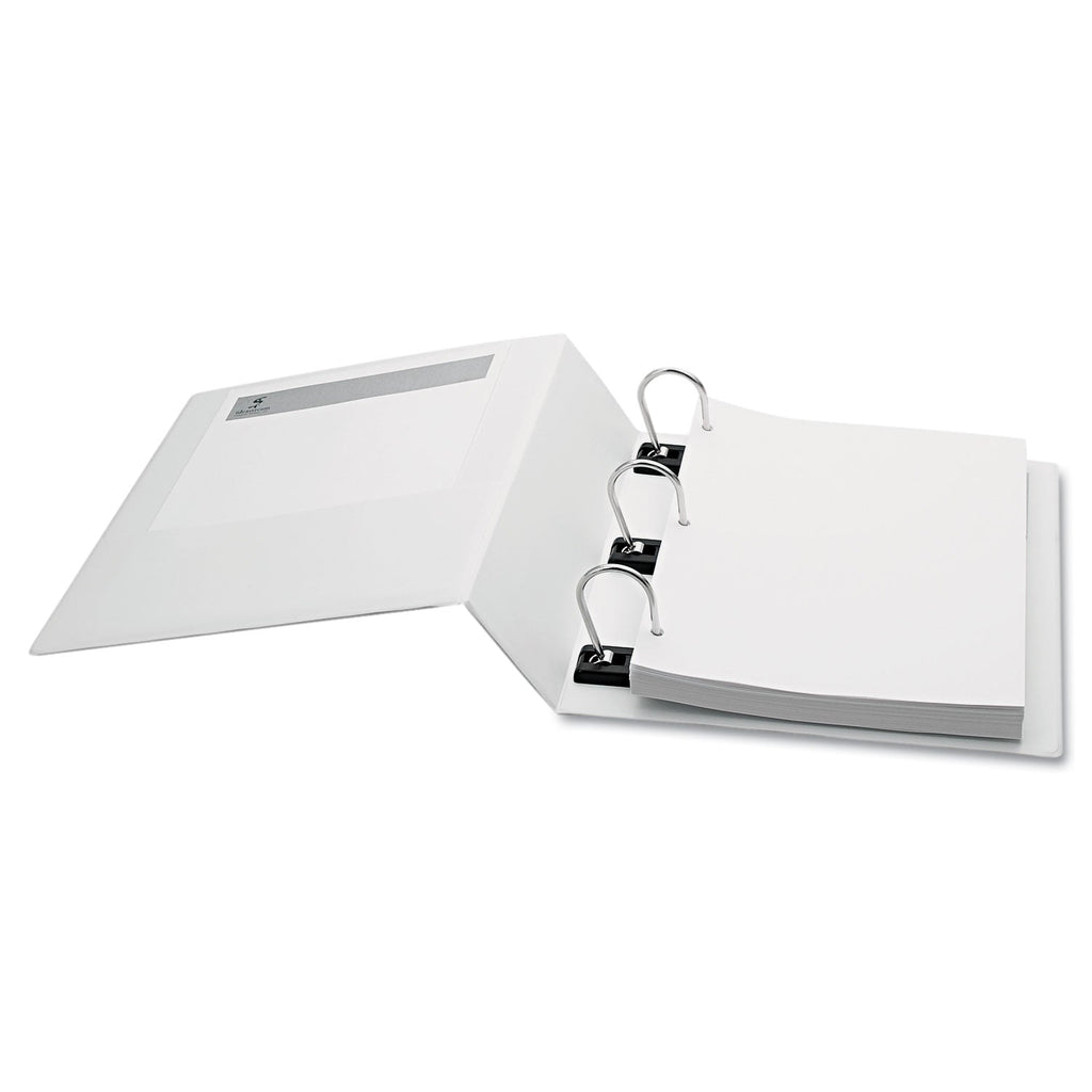 find It Gapless Loop Ring View Binder, 3 Rings, 5" Capacity, 11 x 8.5, White