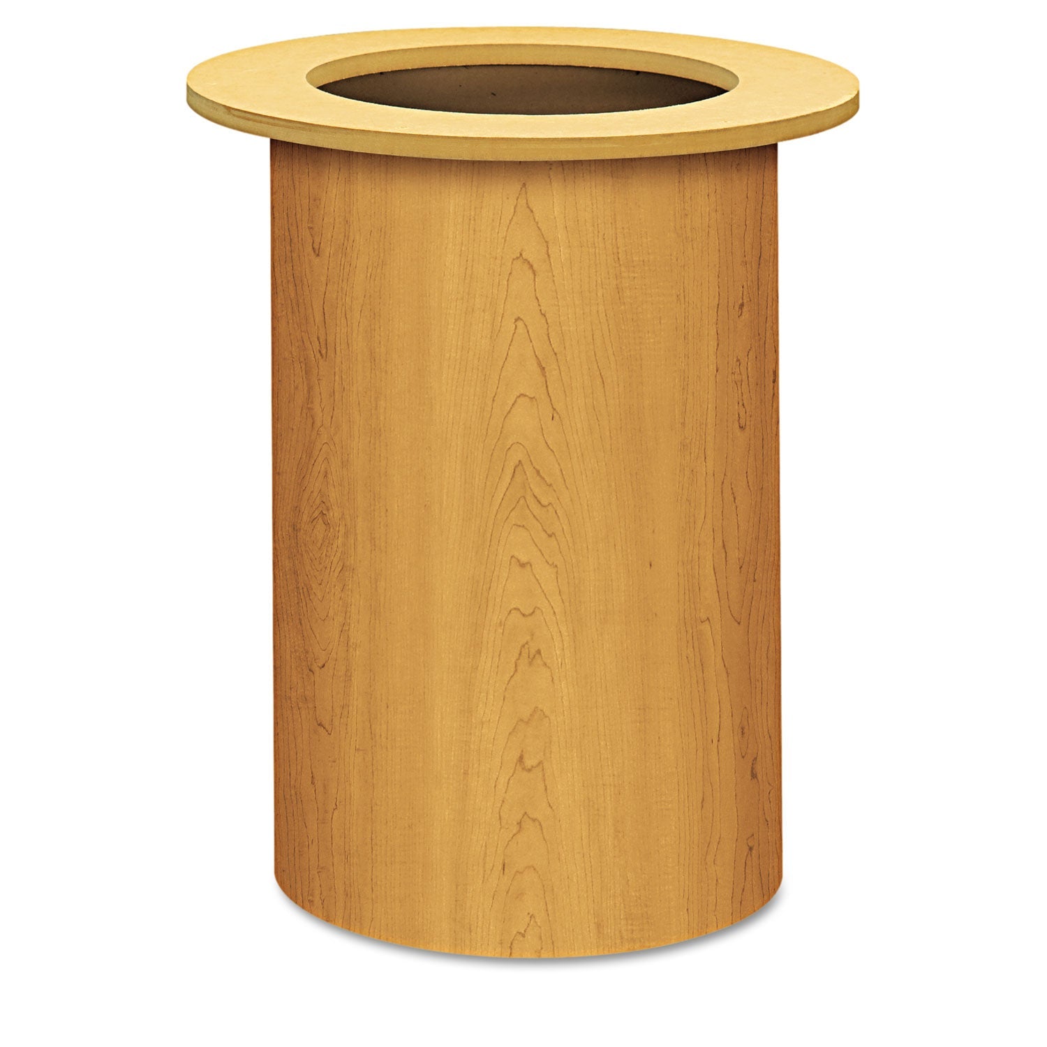 HON Laminate Cylinder Table Base, 18" Diameter x 28h, Harvest