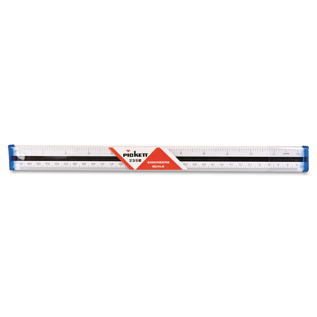 Chartpak Triangular Scale, Plastic, 12" Long, Engineering, Color-Coded