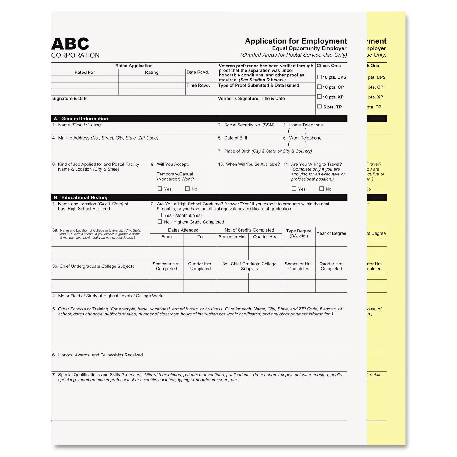 Iconex Digital Carbonless Paper, 2-Part, 8.5 x 11, White/Canary, 1,250/Carton