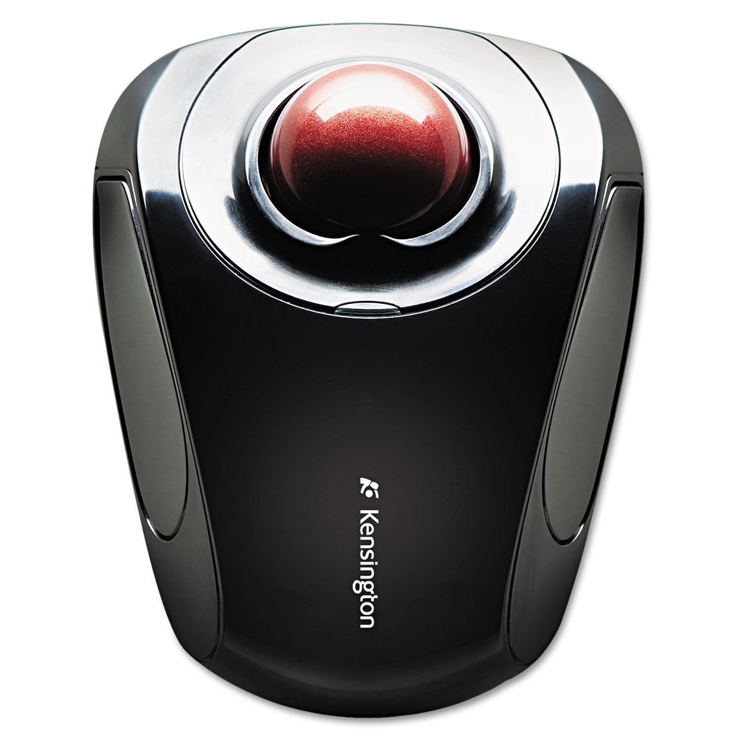 Kensington Orbit Wireless Mobile Trackball, 2.4 GHz Frequency/30 ft Wireless Range, Left/Right Hand Use, Black/Red