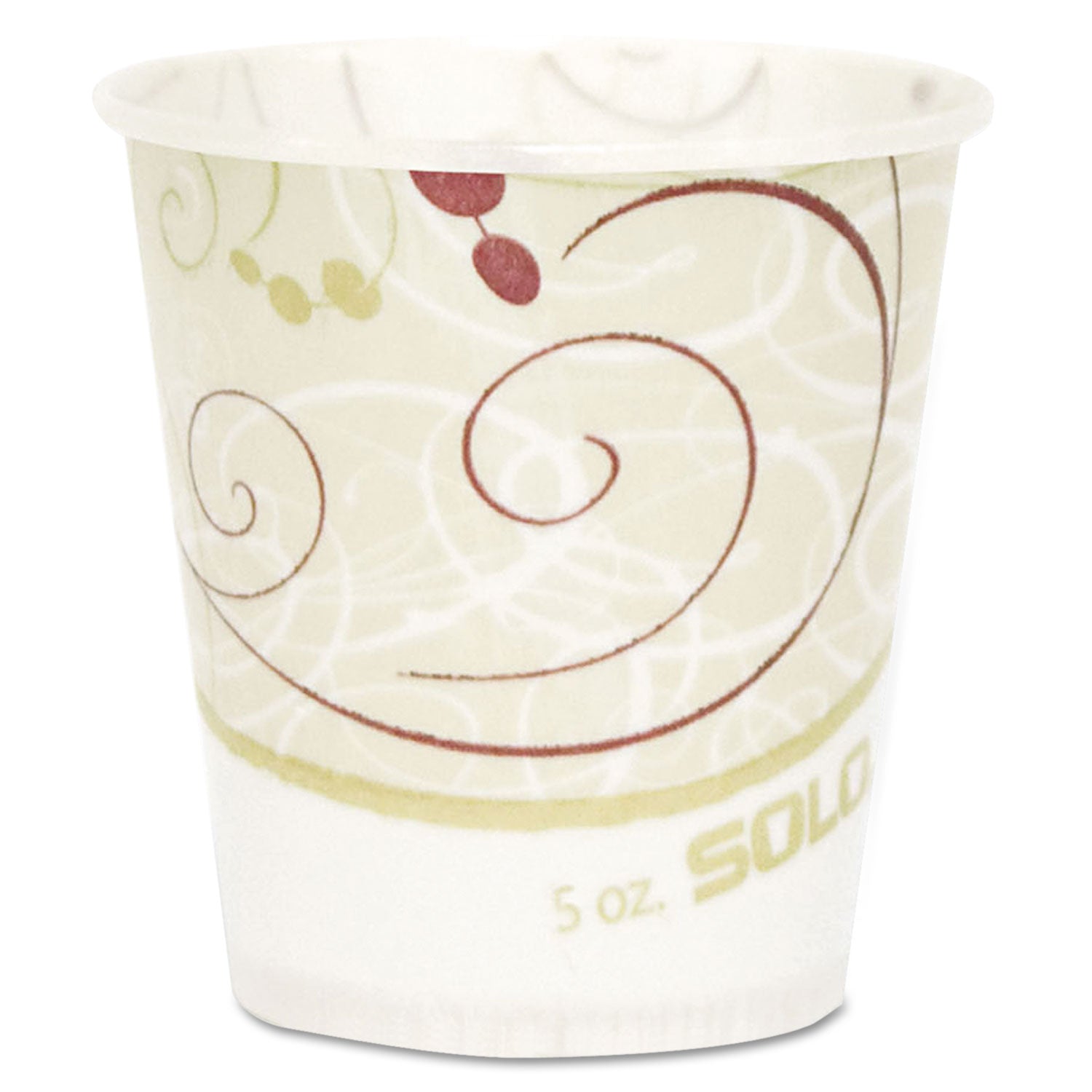 Dart Symphony Design Paper Water Cups, 5 oz, 100/Bag, 30 Bags/Carton