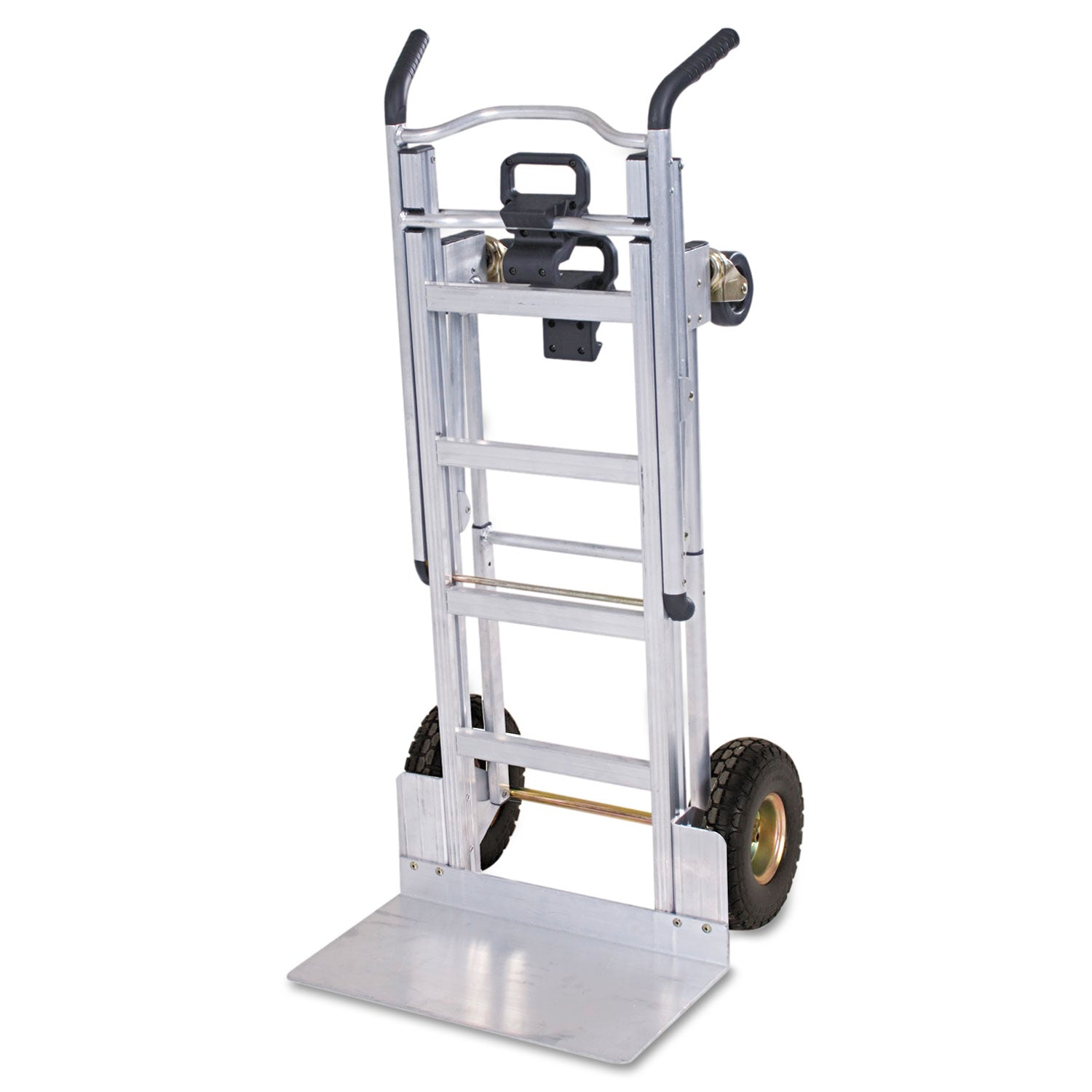 Cosco 3-in-1 Convertible Hand Truck, 800 lb to 1,000 lb Capacity, 21.06 x 21.85 x 48.03, Aluminum