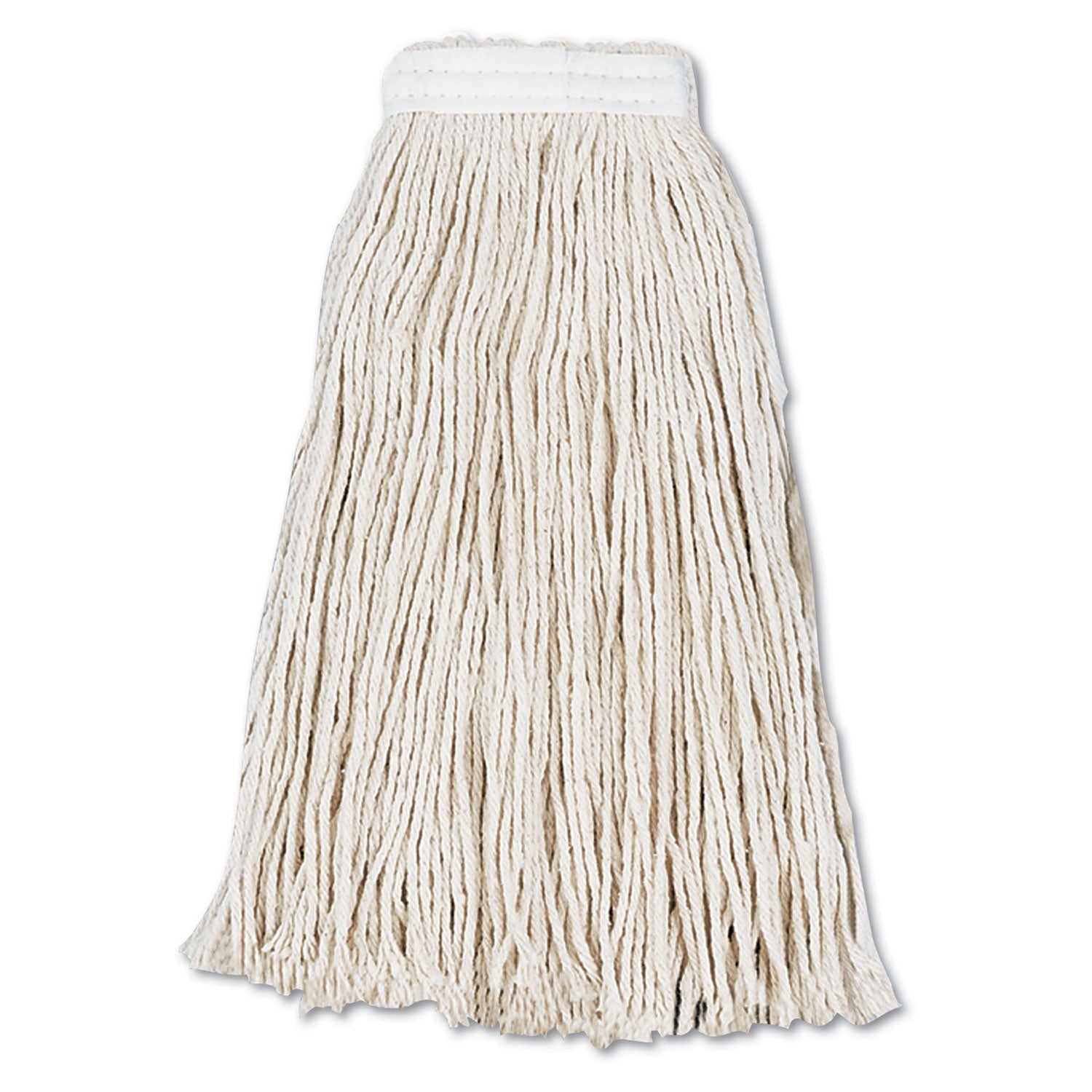 Boardwalk Cut-End Wet Mop Head, Cotton, #16, White, 12/Carton