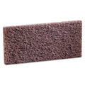 3M Doodlebug Scrub 'n Strip Pad, 4.63 x 10, Brown, 5 Pads/Box, 4 Boxes/Carton