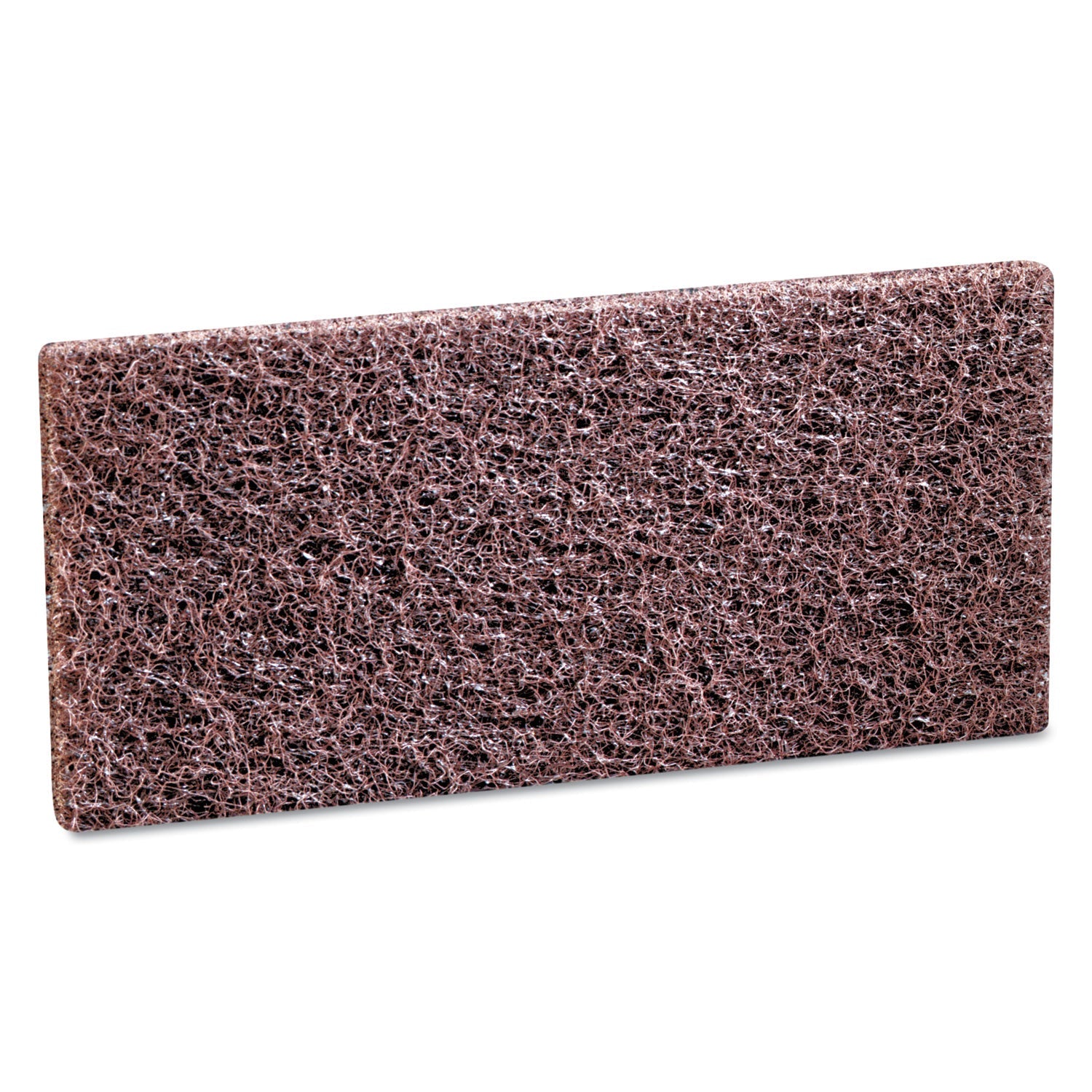 3M Doodlebug Scrub 'n Strip Pad, 4.63 x 10, Brown, 5 Pads/Box, 4 Boxes/Carton