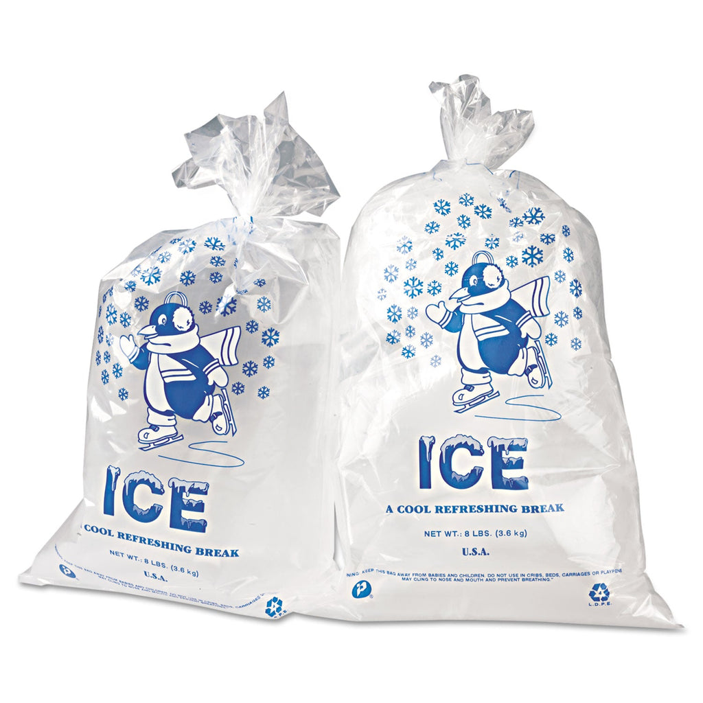 Inteplast Group Ice Bags, 1.5 mil, 11" x 20", Clear, 1,000/Carton