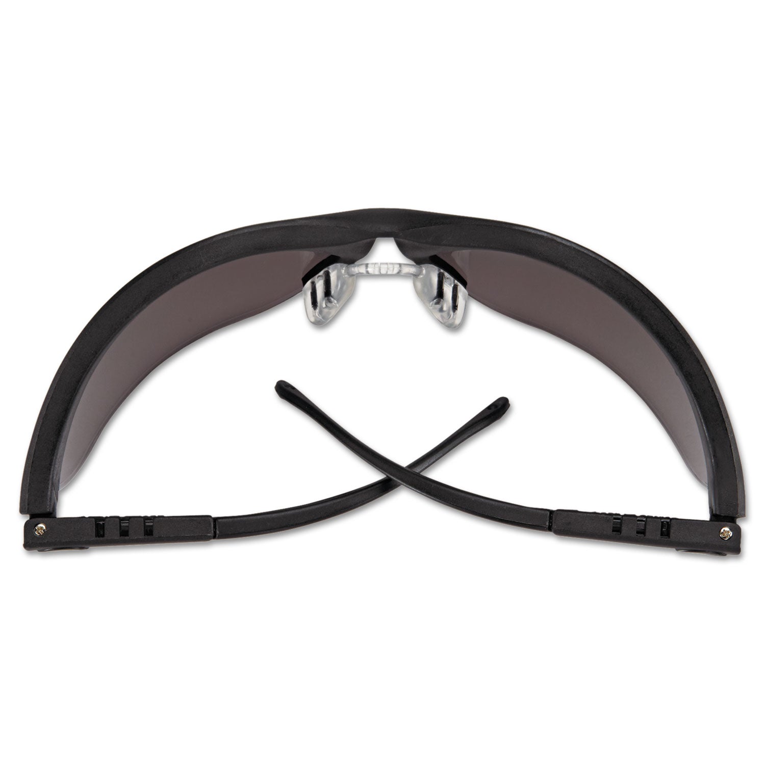 MCR Klondike Safety Glasses, Matte Black Frame, Gray Lens, 12/Box