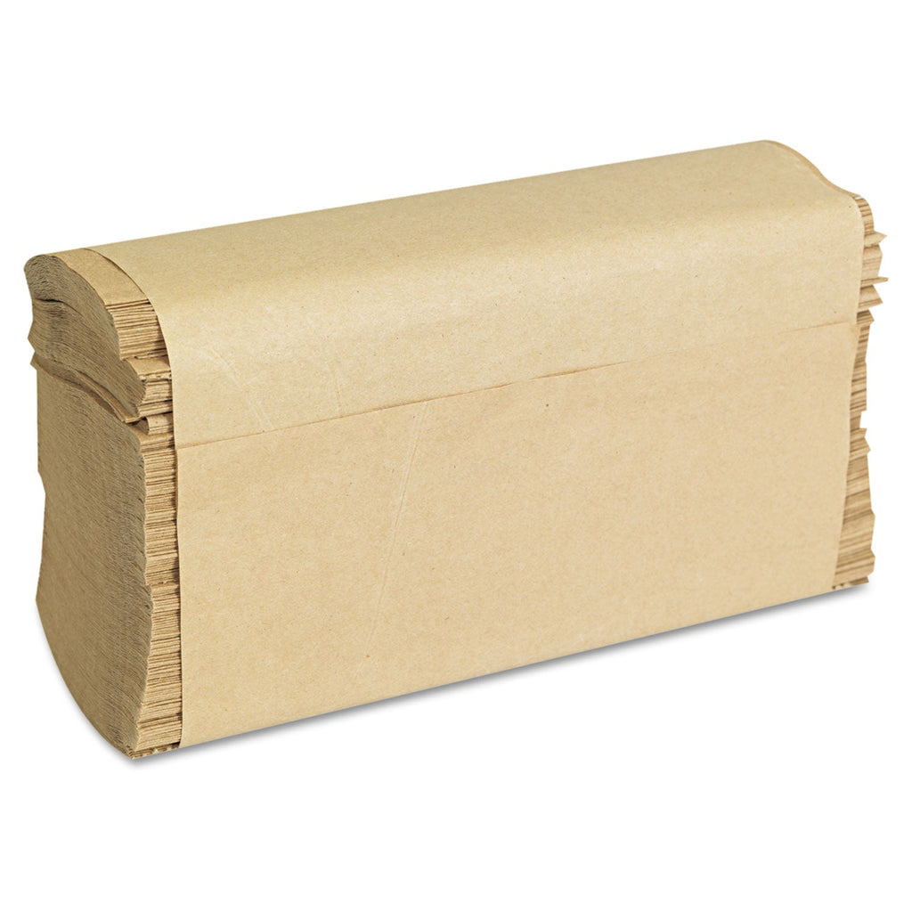 GEN Folded Paper Towels, Multifold, 9 x 9.45, Natural, 250 Towels/Pack, 16 Packs/Carton