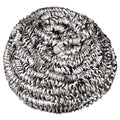 Boardwalk Stainless Steel Scrubber, Medium Size, Steel Gray, 72/Carton
