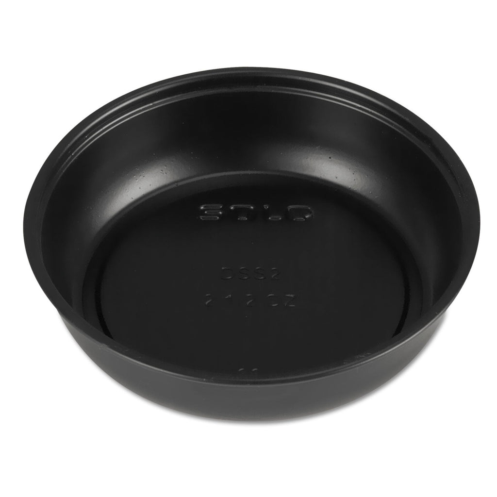 Dart Polystyrene Souffle Portion Cups, 3.5 oz, Black, 250/Bag, 10 Bags/Carton