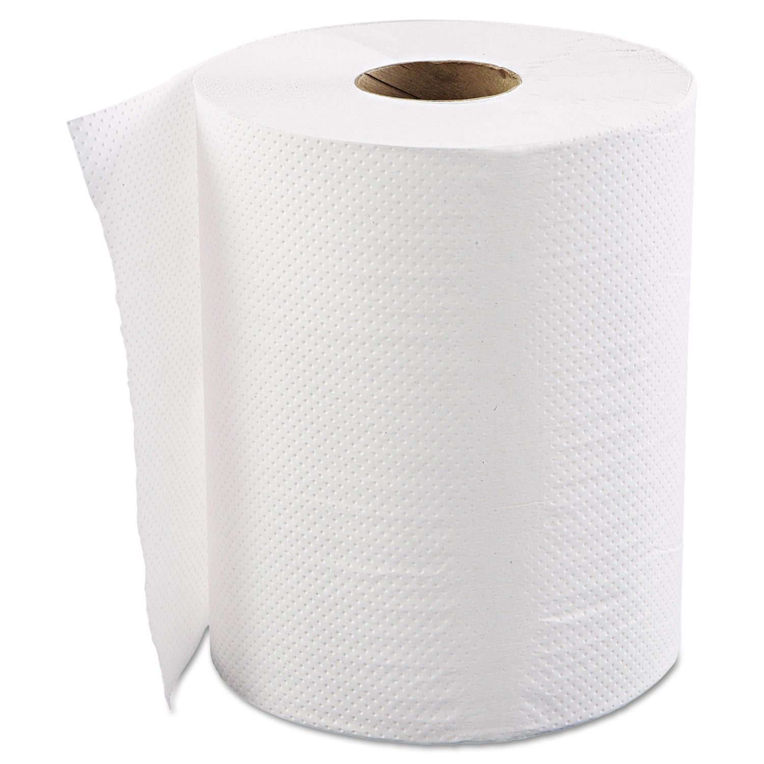 GEN Hardwound Roll Towels, 1-Ply, 8" x 600 ft, White, 12 Rolls/Carton