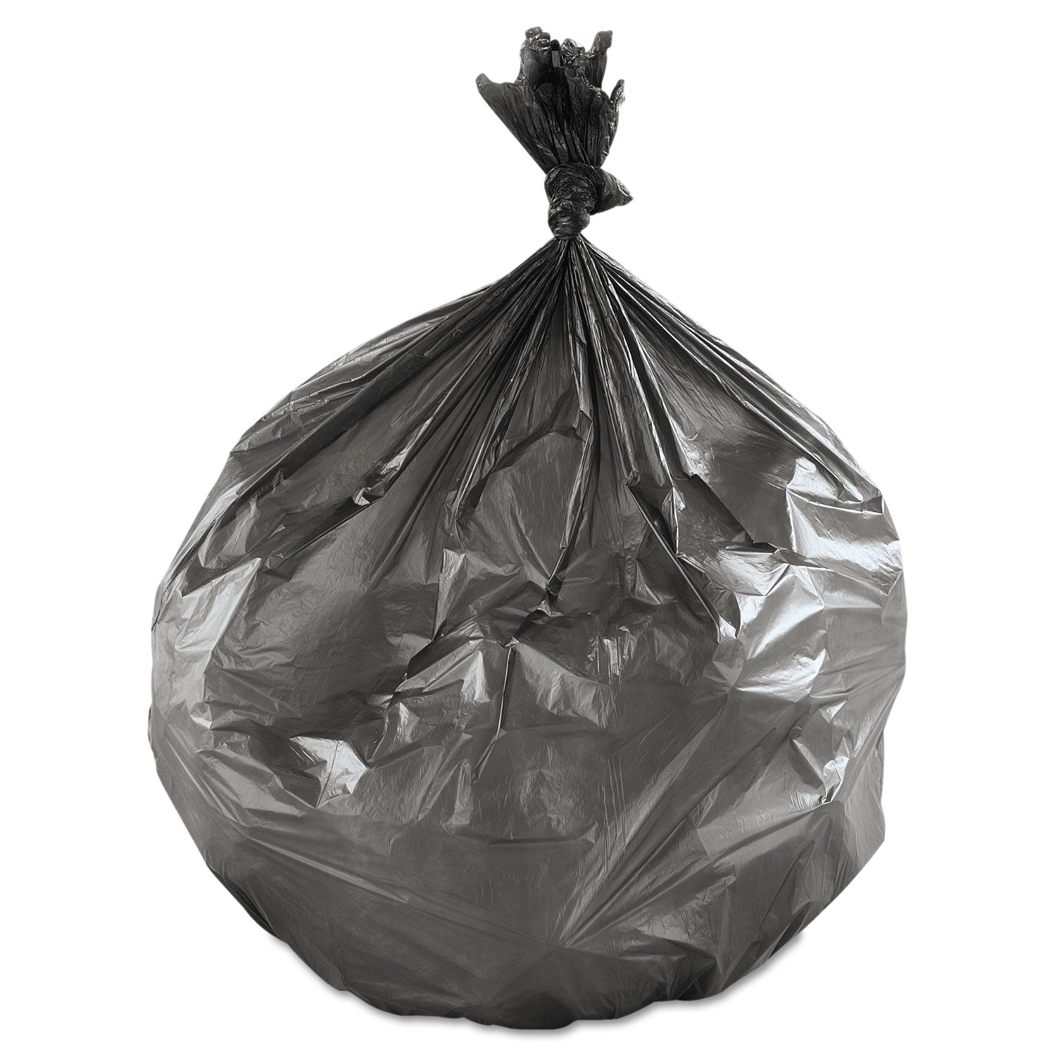 Inteplast Group High-Density Commercial Can Liners, 16 gal, 6 microns, 24" x 33", Black, 1,000/Carton