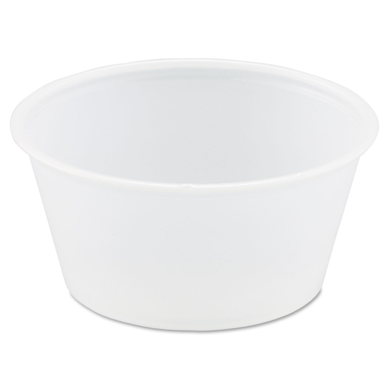 Dart Polystyrene Portion Cups, 3.25 oz, Translucent, 250/Bag, 10 Bags/Carton