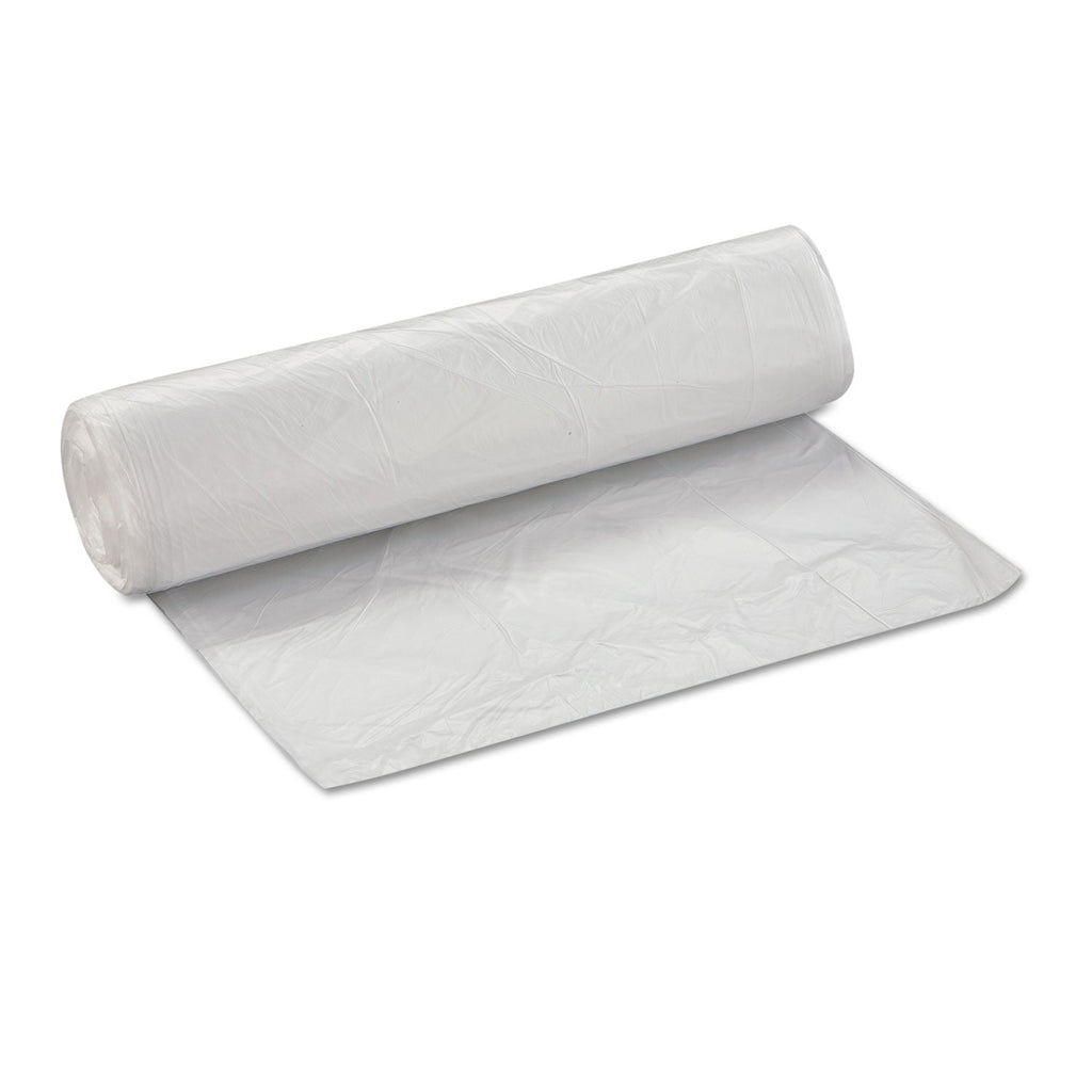 Inteplast Group High-Density Commercial Can Liners Value Pack, 45 gal, 11 microns, 40" x 46", Clear, 250/Carton