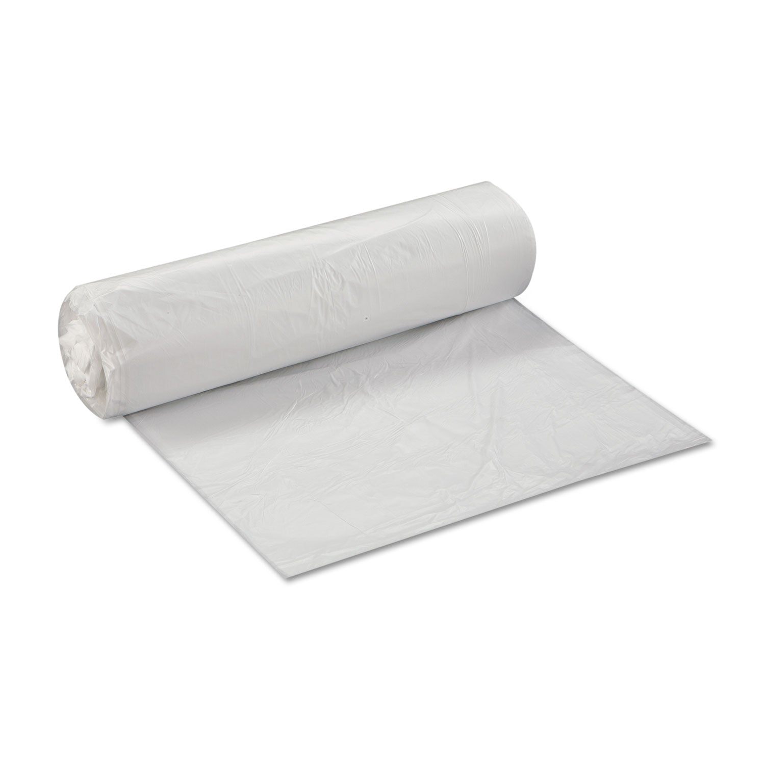 Inteplast Group High-Density Commercial Can Liners Value Pack, 33 gal, 10 microns, 33" x 39", Clear, 500/Carton
