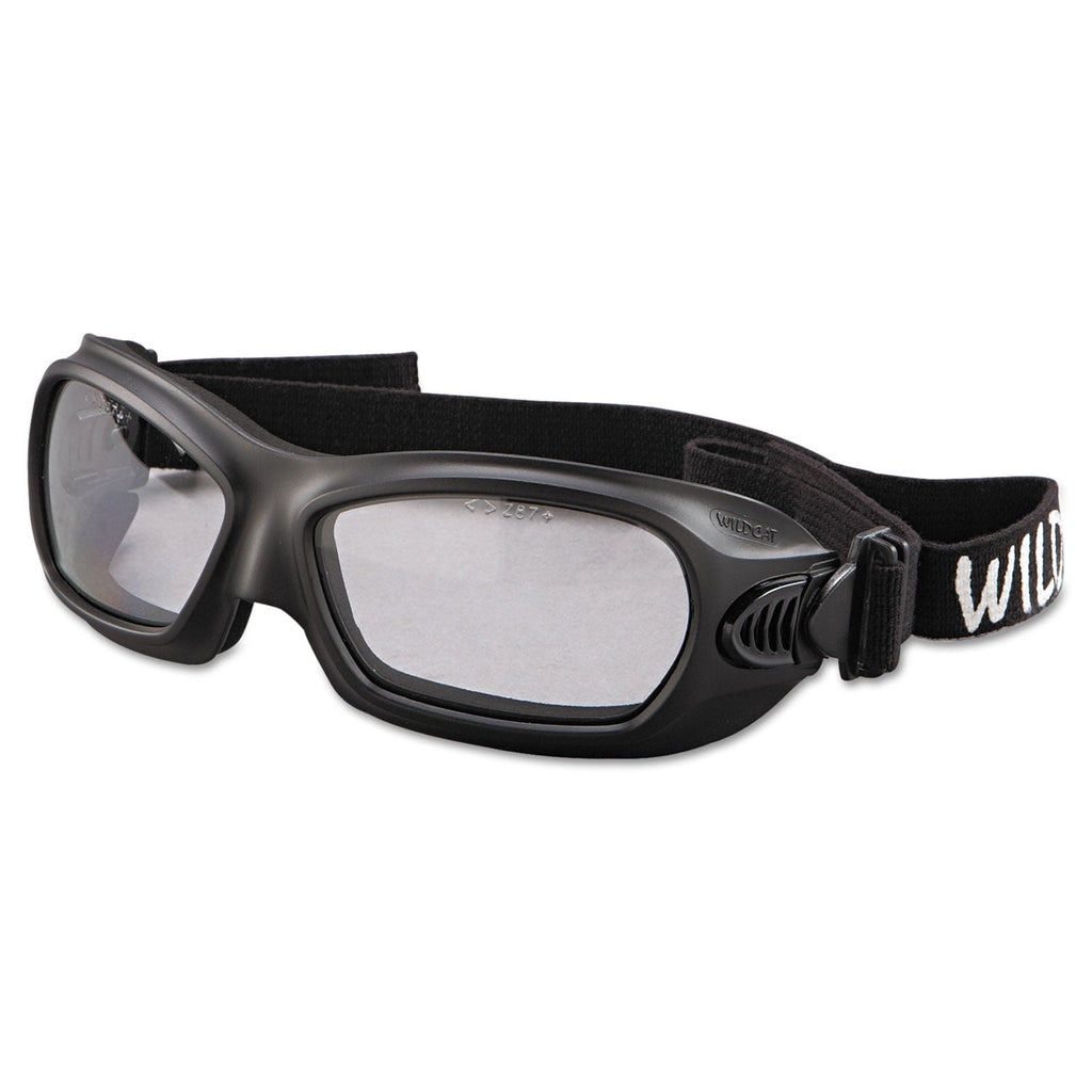 KleenGuard V80 WildCat Safety Goggles, Black Frame, Clear Lens