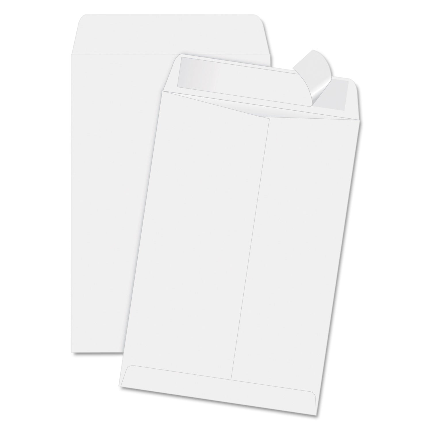 Quality Park Redi-Strip Catalog Envelope, #1 3/4, Cheese Blade Flap, Redi-Strip Adhesive Closure, 6.5 x 9.5, White, 100/Box