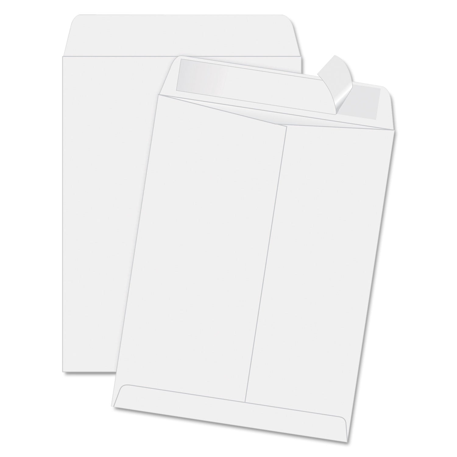 Quality Park Redi-Strip Catalog Envelope, #14 1/2, Cheese Blade Flap, Redi-Strip Adhesive Closure, 11.5 x 14.5, White, 100/Box