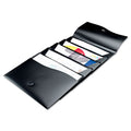Avery Slide and View Expanding File, 5 Sections, Cord/Hook Closure, Letter Size, Black