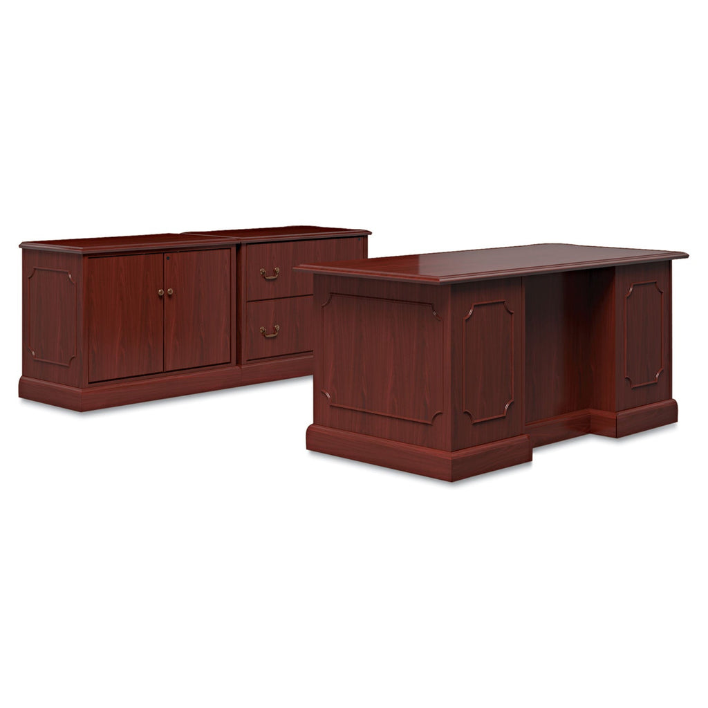 HON 94000 Series Storage Cabinet, 37-1/2w x 20-1/2d x 29-1/2h, Mahogany