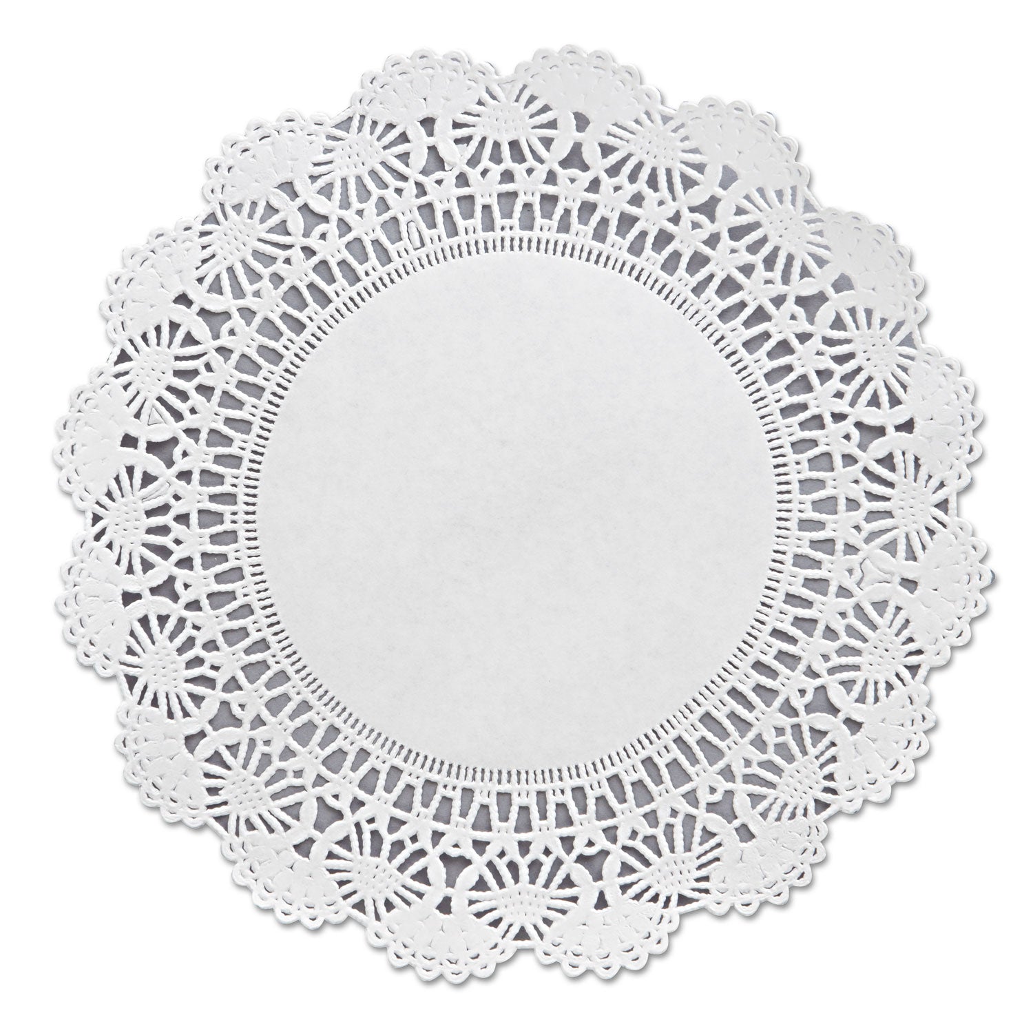 Hoffmaster Cambridge Lace Doilies, Round, 8", White, 1,000/Carton