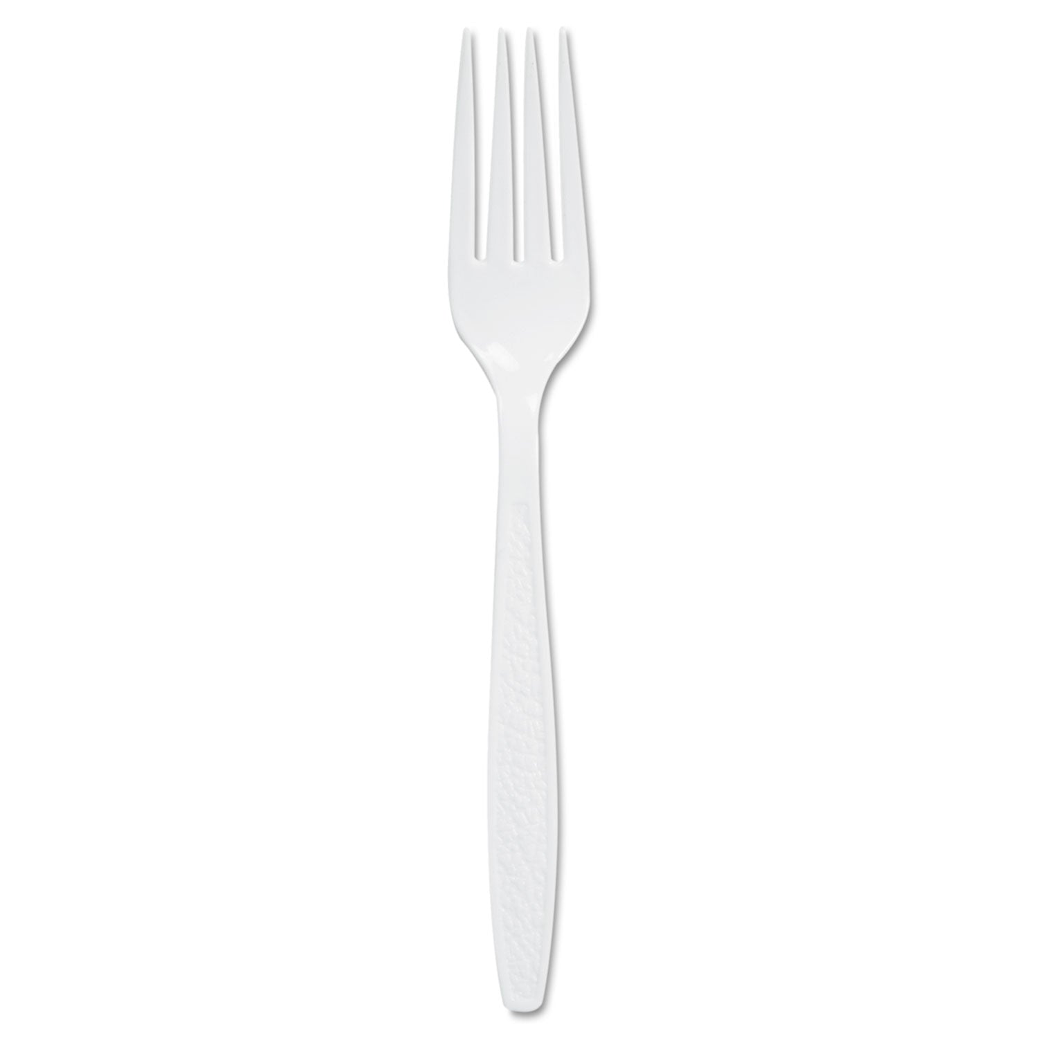Dart Guildware Extra Heavy Weight Plastic Forks, White, 100/Box