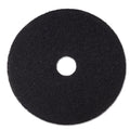 3M Low-Speed Stripper Floor Pad 7200, 19" Diameter, Black, 5/Carton