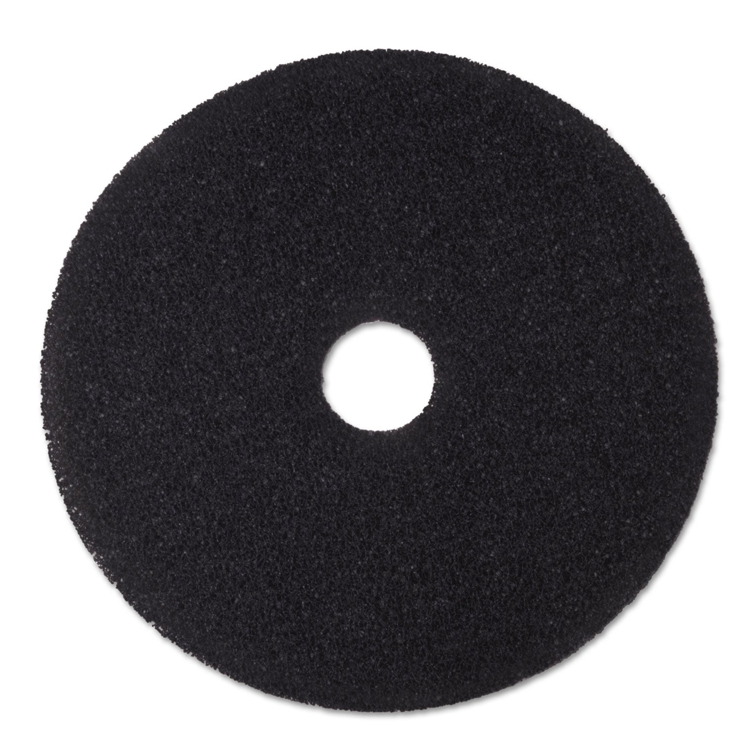 3M Low-Speed Stripper Floor Pad 7200, 19" Diameter, Black, 5/Carton