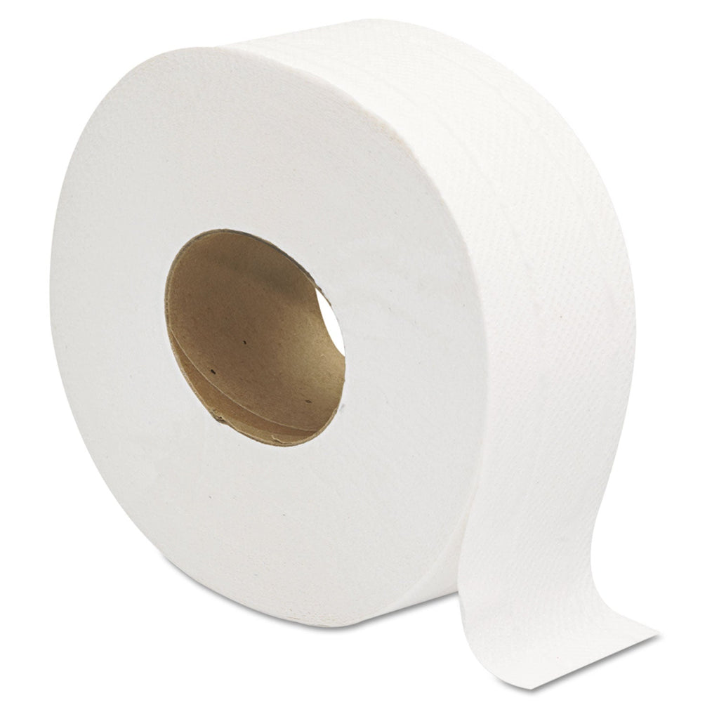 GEN Jumbo JRT Bath Tissue, Septic Safe, 2-Ply, White, 3.25" x 720 ft, 12 Rolls/Carton