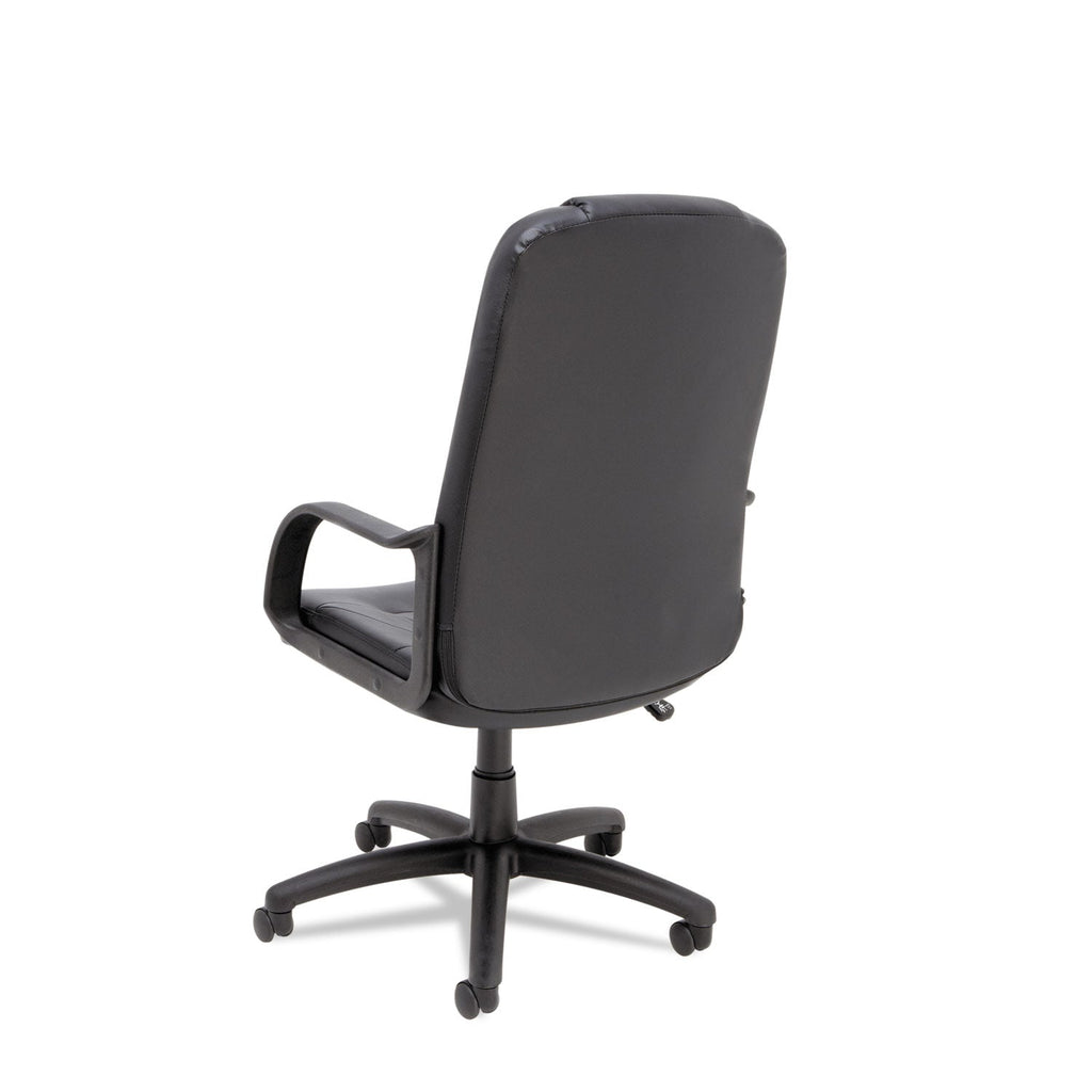 Alera Sparis Executive High-Back Swivel/Tilt Bonded Leather Chair, Supports Up to 275 lb, 18.11" to 22.04" Seat Height, Black