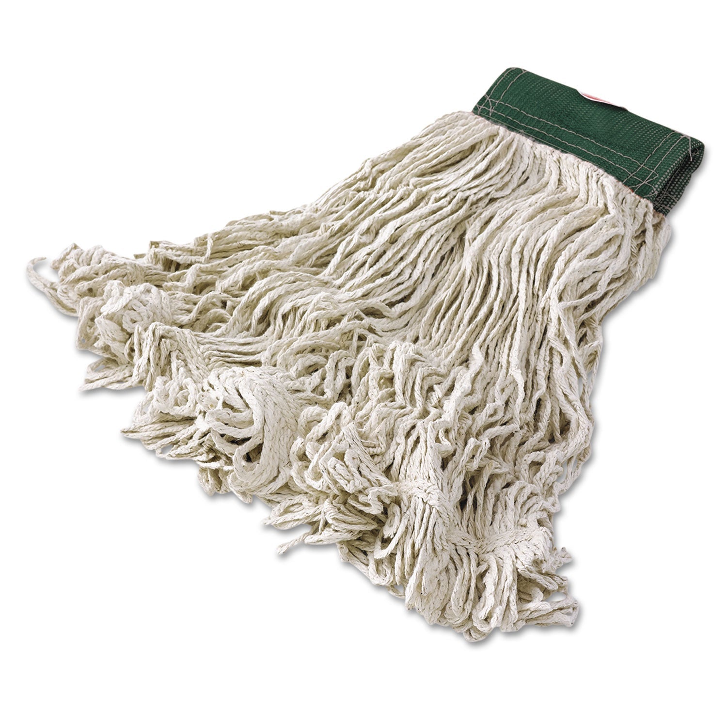 Rubbermaid Super Stitch Blend Mop Heads, Cotton/Synthetic, White, Medium, 6/Carton