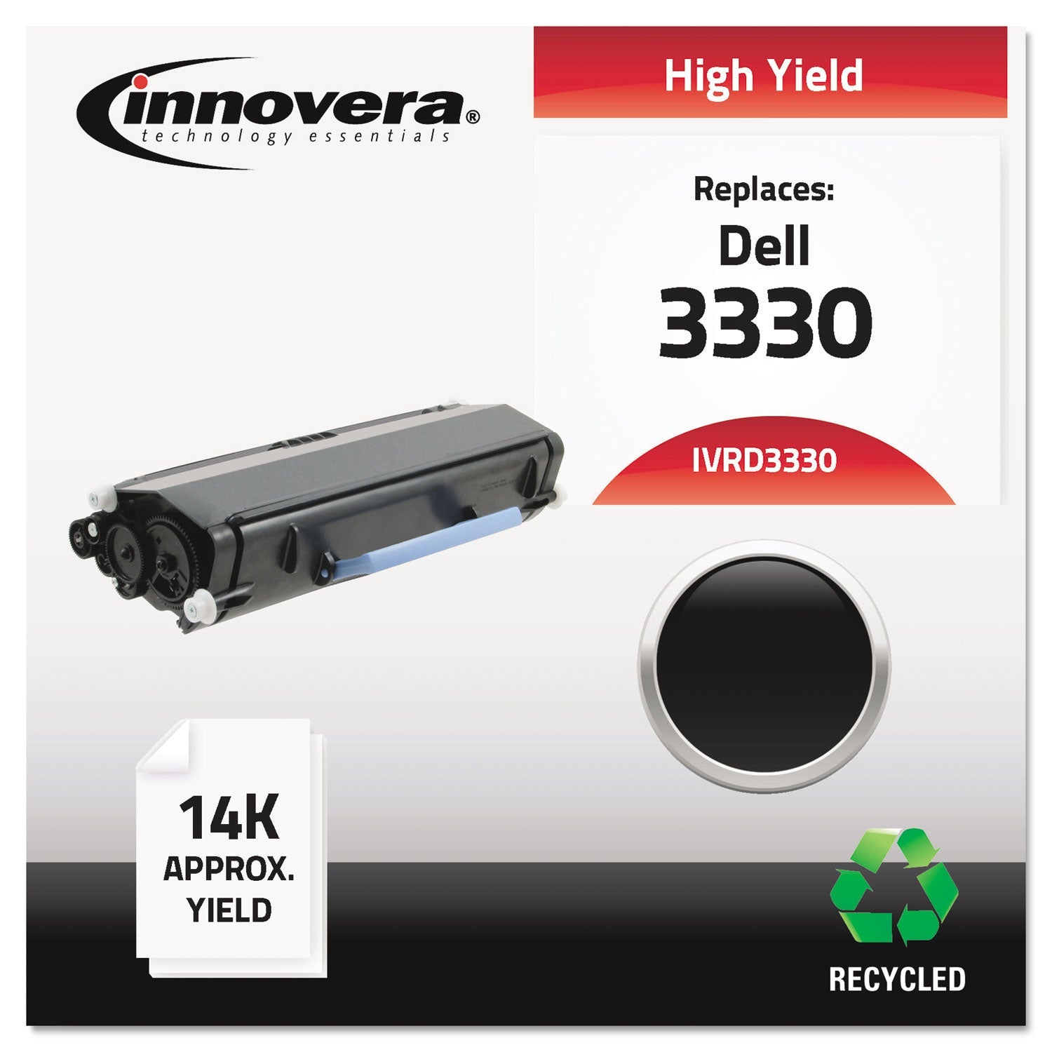 Innovera Remanufactured Black Toner, Replacement for 330-5207, 14,000 Page-Yield