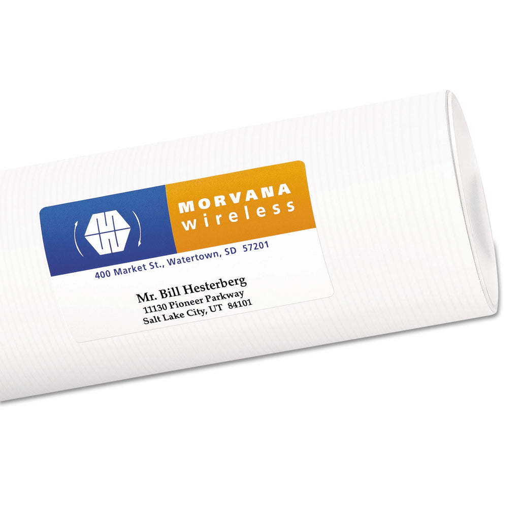 Avery Vibrant Laser Color-Print Labels w/ Sure Feed, 2 x 3.75, White, 200/PK