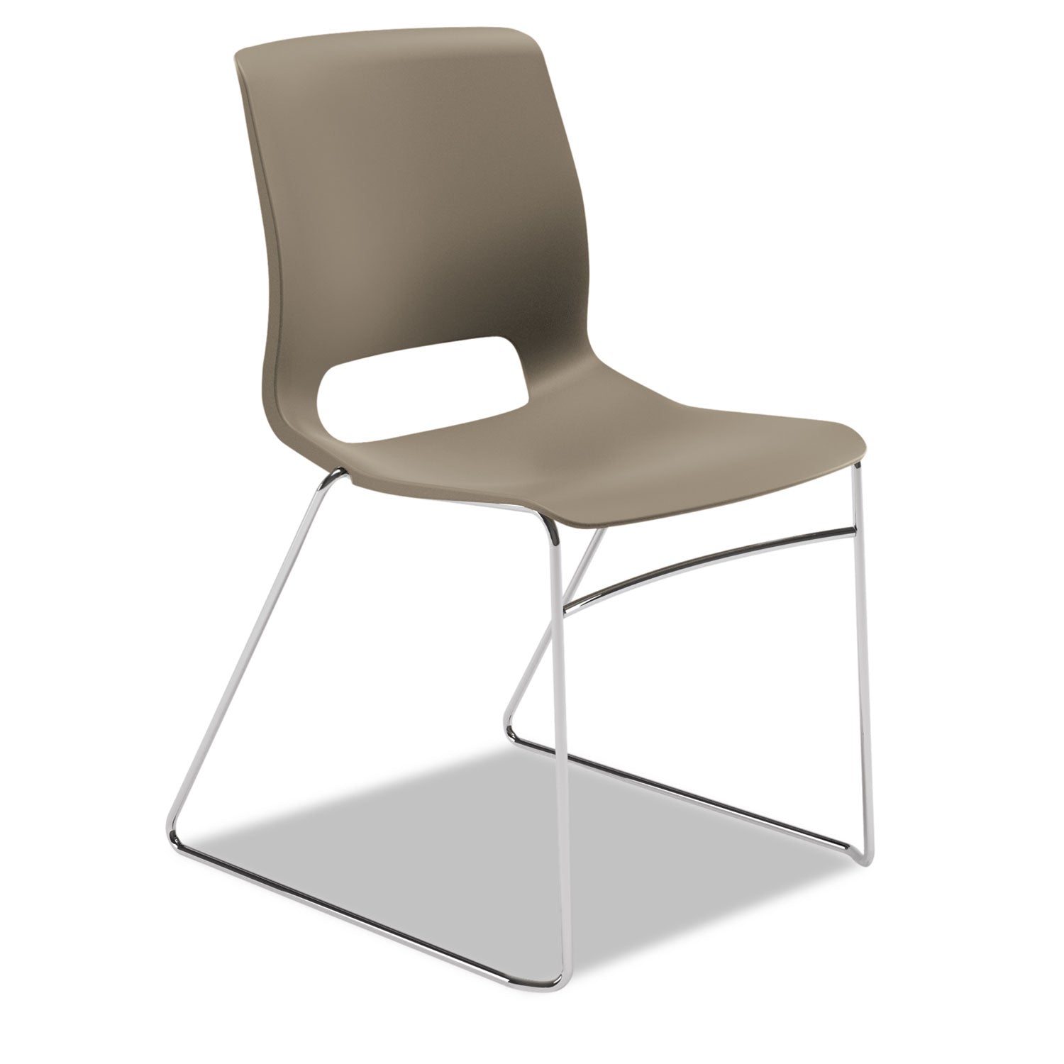 HON Motivate High-Density Stacking Chair, Supports Up to 300 lb, Shadow Seat, Shadow Back, Chrome Base, 4/Carton