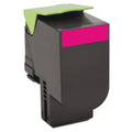 Lexmark 80C10M0 Return Program Toner, 1,000 Page-Yield, Magenta