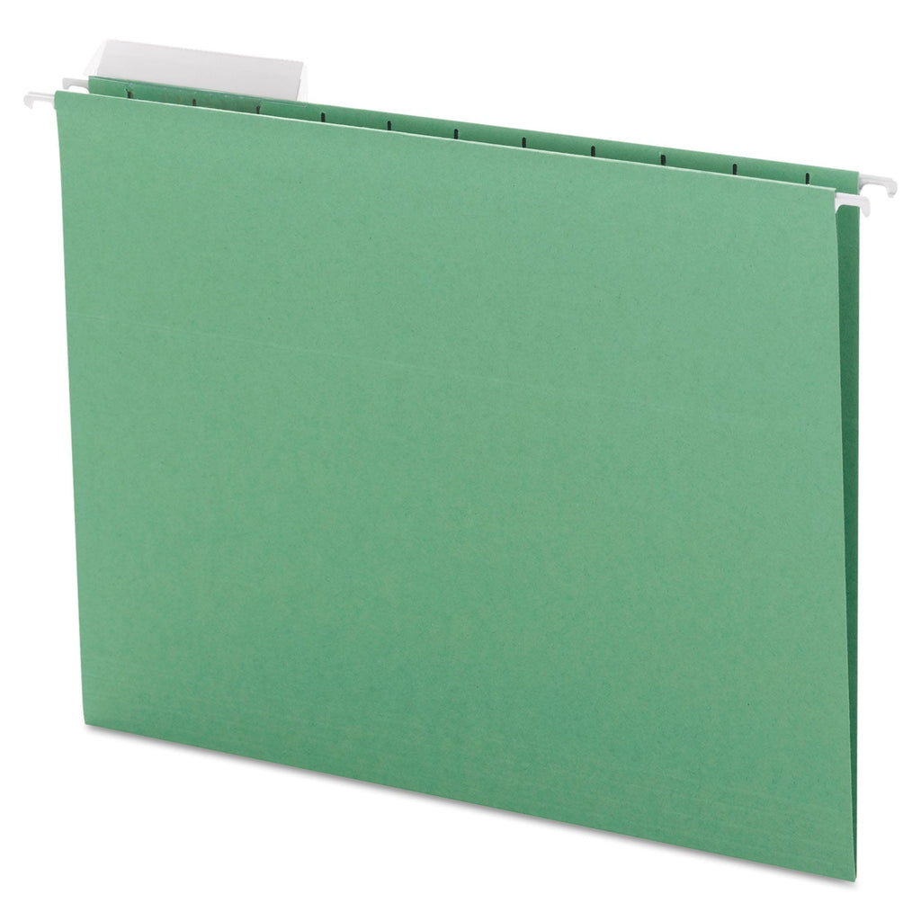 Smead Color Hanging Folders with 1/3 Cut Tabs, Letter Size, 1/3-Cut Tabs, Green, 25/Box