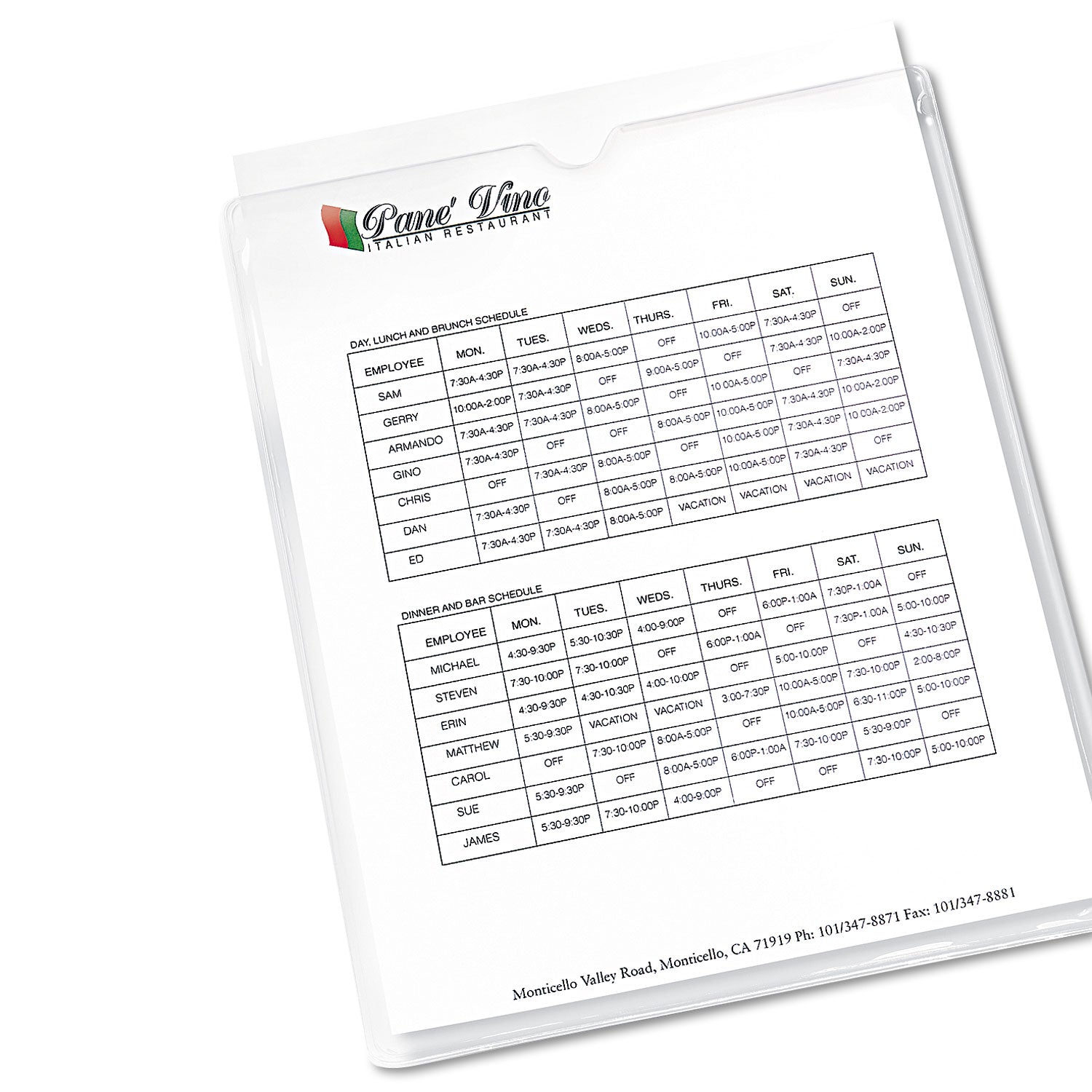Avery Top-Load Clear Vinyl Envelopes w/Thumb Notch, 9” x 12”, Clear, 10/Pack