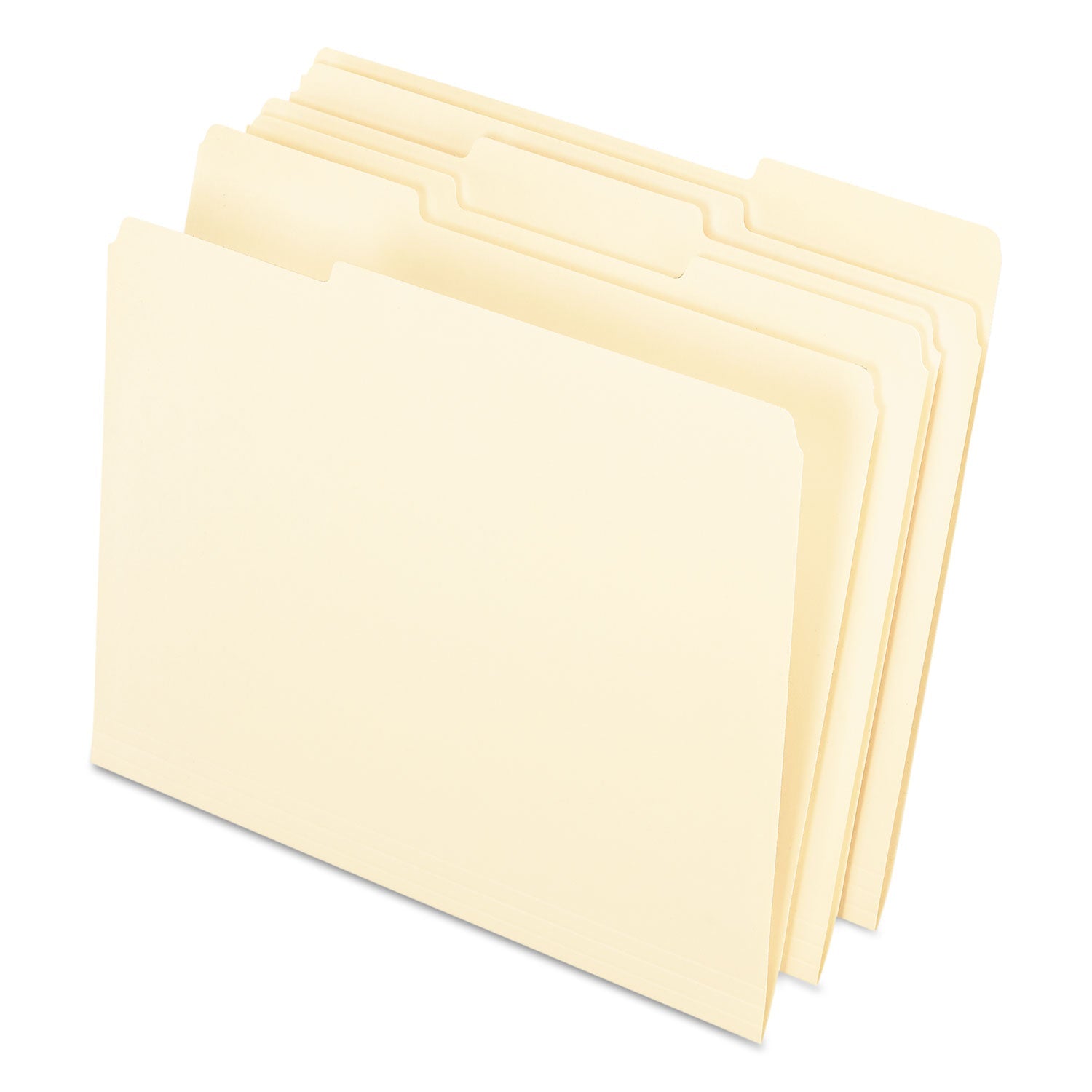 Pendaflex Interior File Folders, 1/3-Cut Tabs: Assorted, Letter Size, Manila, 100/Box