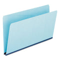Pendaflex Pressboard Expanding File Folders, Straight Tabs, Legal Size, 1" Expansion, Blue, 25/Box