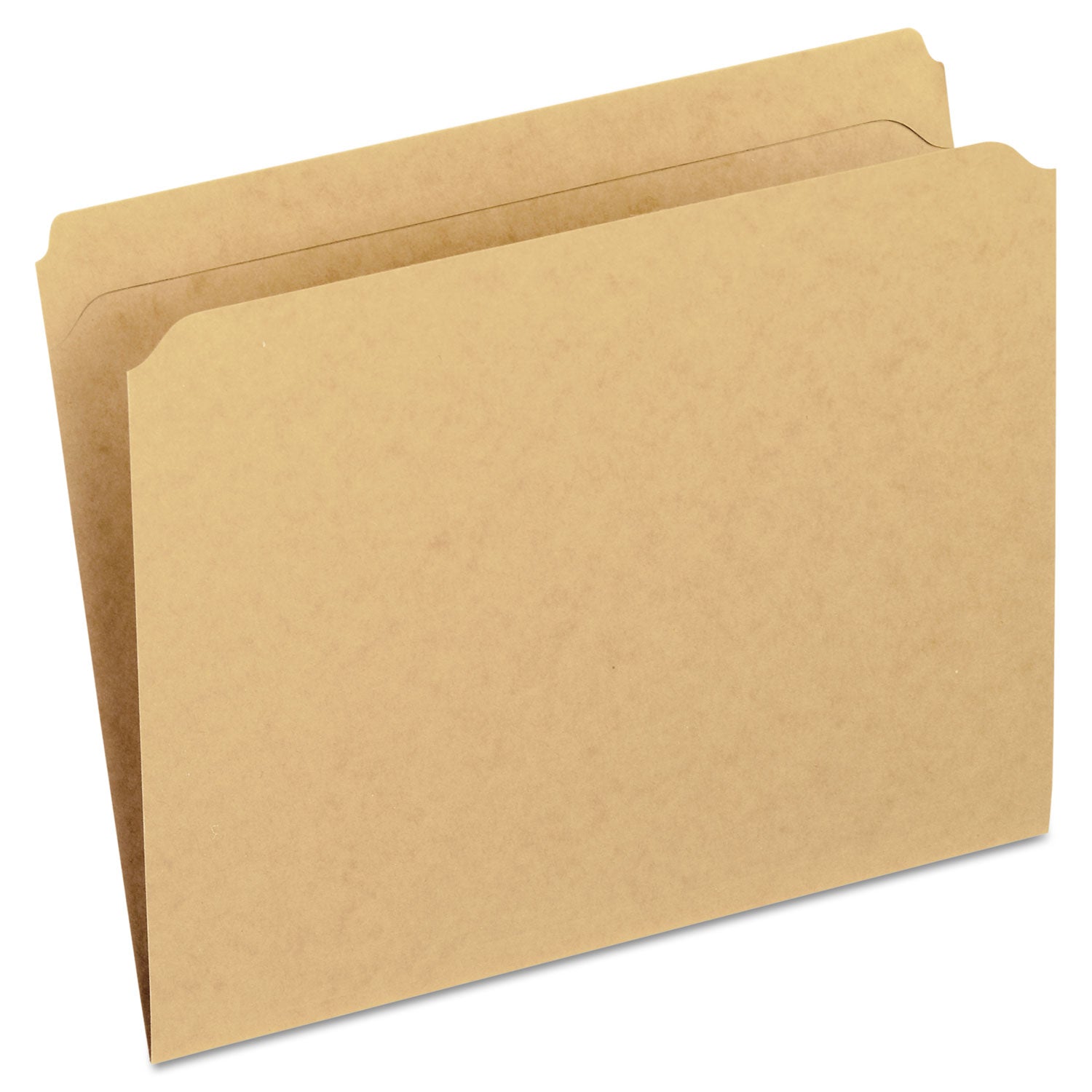 Pendaflex Dark Kraft File Folders with Double-Ply Top, Straight Tabs, Letter Size, 0.75" Expansion, Brown, 100/Box