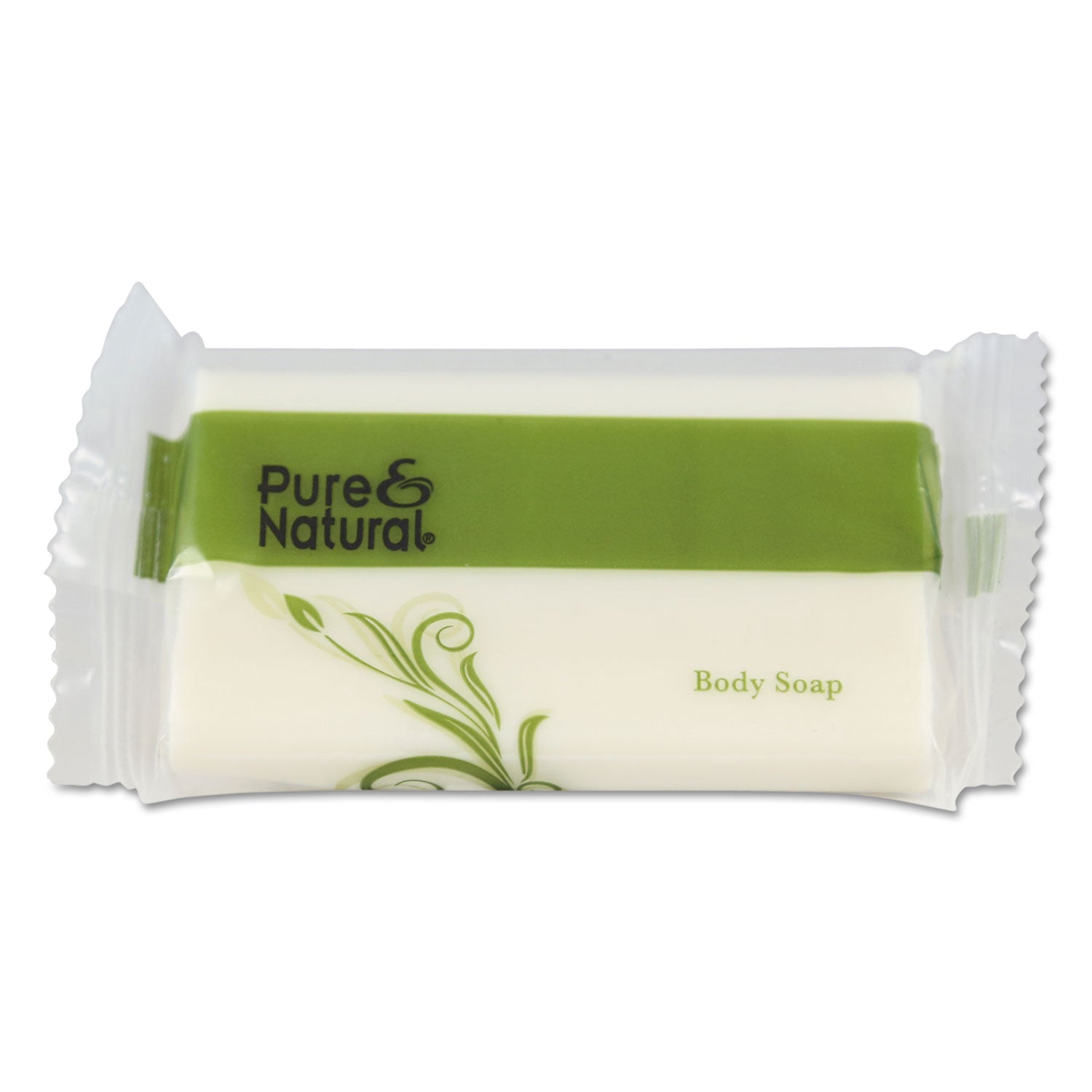 Pure & Natural Body and Facial Soap, Fresh Scent, # 1 1/2 Flow Wrap Bar, 500/Carton