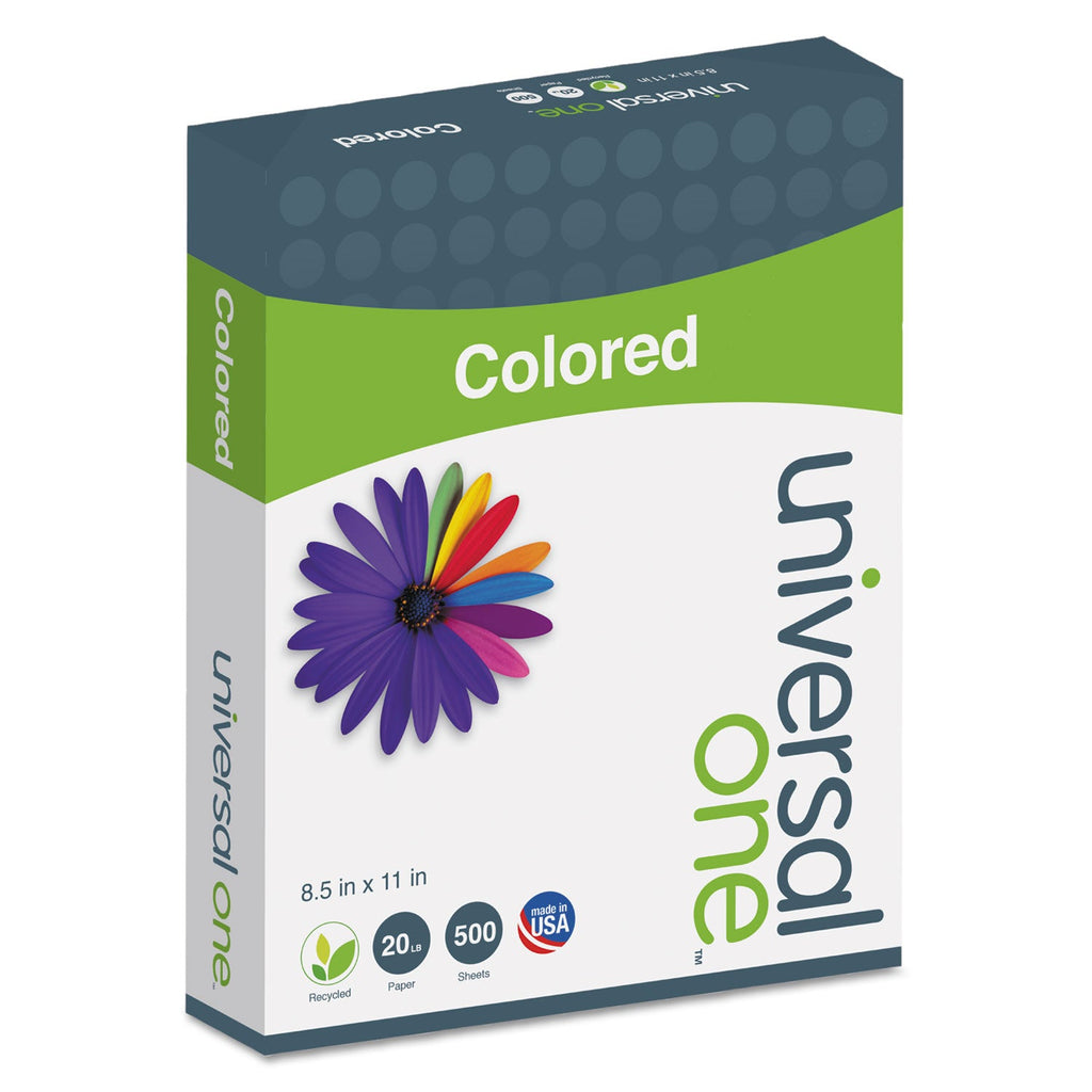 Universal Deluxe Colored Paper, 20 lb Bond Weight, 8.5 x 11, Pink, 500/Ream
